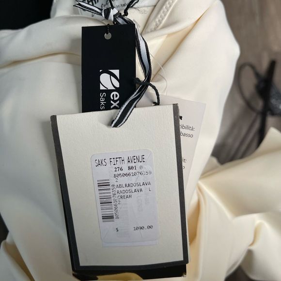 NWT Chiara Boni La Petite Robe Radoslava Off-The-Shoulder Wrap Gown SIZE 2 $1090 - Picture 11 of 11